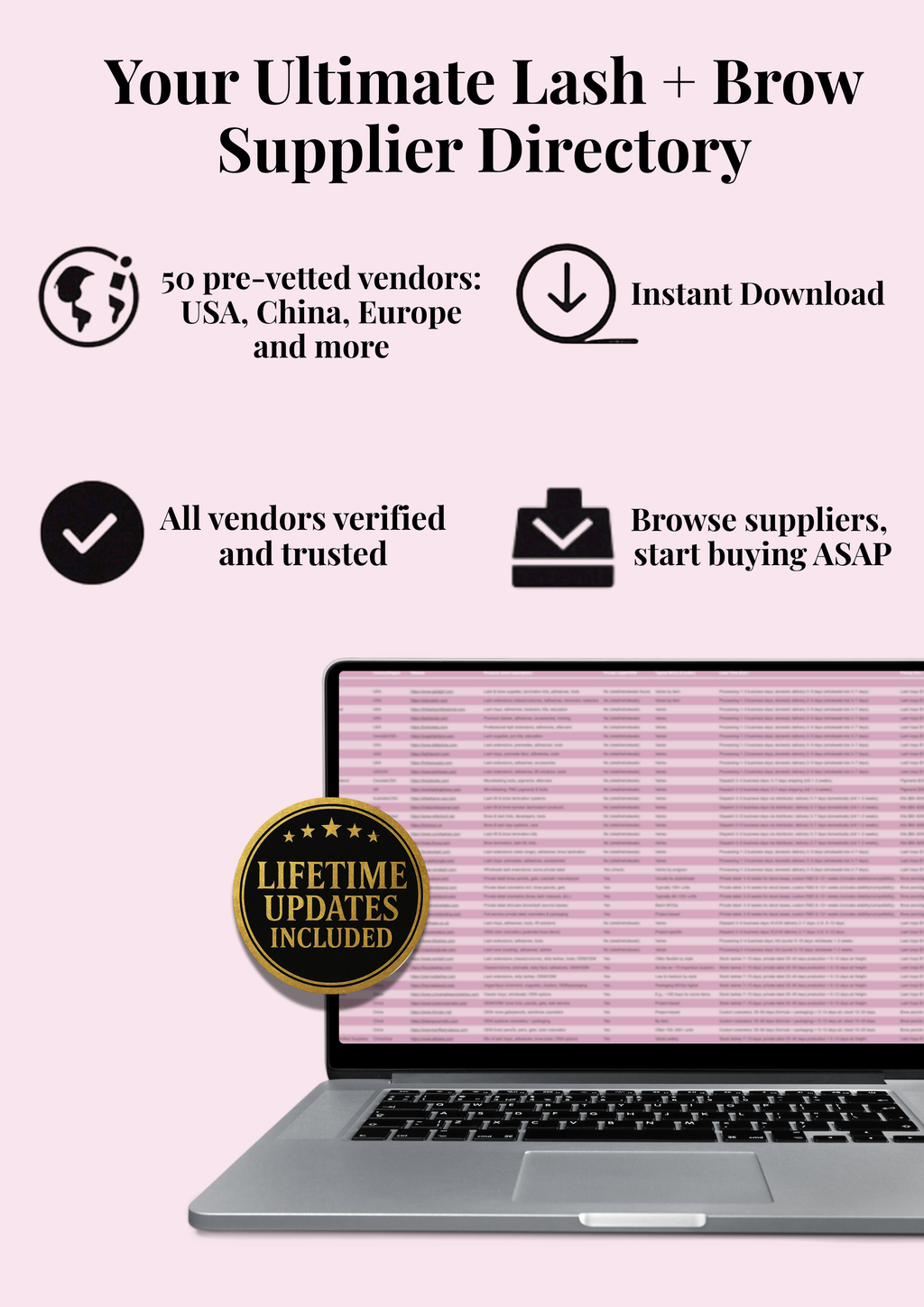 Ultimate Lash and Brow Supplier Directory