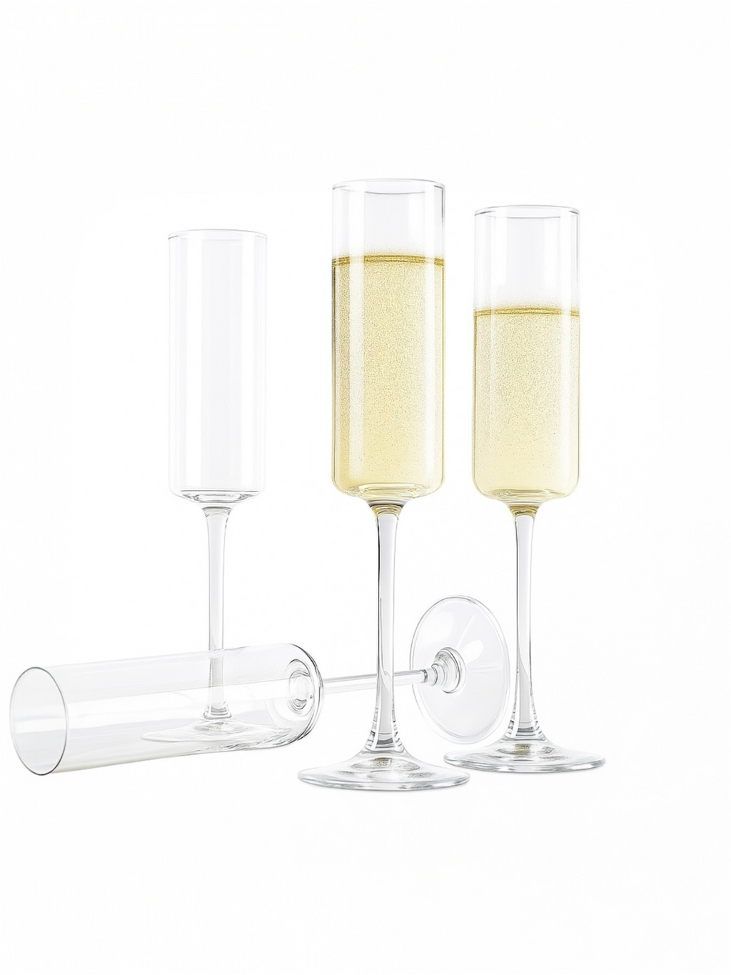 Premium Custom Holiday Champagne Flutes- Engraved With Your Brand