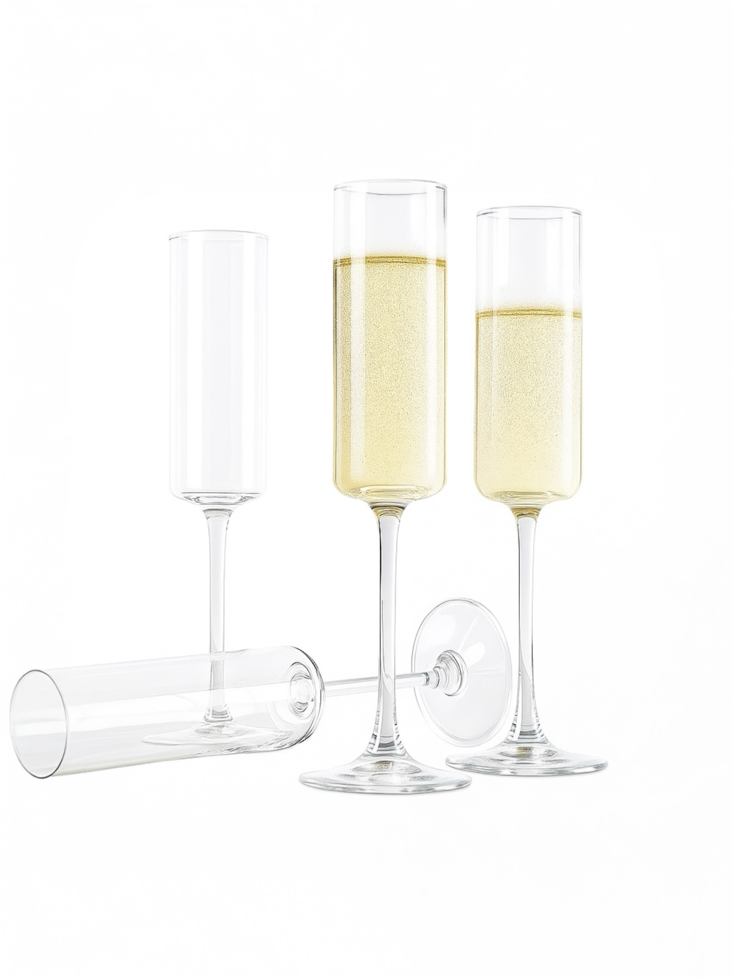 Premium Custom Holiday Champagne Flutes- Engraved With Your Brand