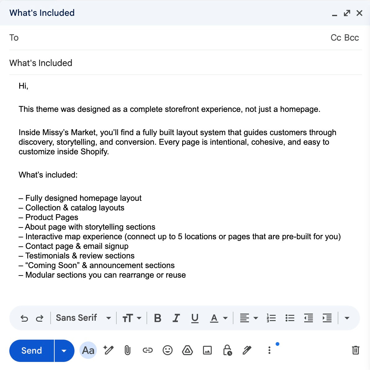 Missy's Market Shopify Theme